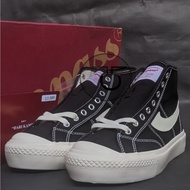 Compass Gazelle HI High Black White Fullset ORIGINAL Sepatu
