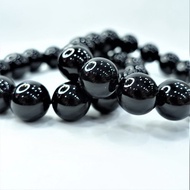 0506 黑玛瑙 Black Onyx (辟邪 防煞 防小人 Avoid Bad Luck) Black Agate 黑玛瑙手链 Black Onyx Bracelet 天然水晶手链 Natural Crystal Bracelet