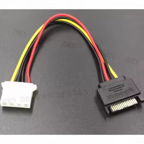 Y SATA 15Pin Male to Molex LP4 Fe Cabel for Antec Nine-Hundred Black Computer Case