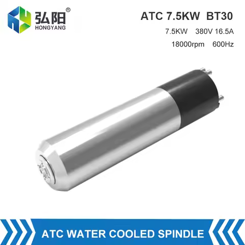ATC Spindle Motor 7.5kw BT30 380V Pneumatic Water Cooling Automatic Tool Changer Spindle For Metal C