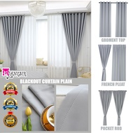 langsir tingkap langsir langsir murah MYLANGSIR Modern Plain Blackout Window Curtain / Langsir Tebal