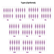 10pcs 9RS Tattoo Cartridge Needles Tubes Hand Poke Sterilized Needle Accessories Kit Set Supplies fo