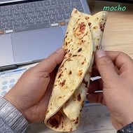 MOCHO Flying Pancake Pencil Case, Creative Design Canvas Material Simulated Pancake Storage Bag, Fun