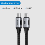 Hagibis | USB4 C to C Full Function Cable 90 Degree Bend for Cars
