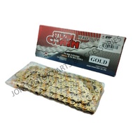 【STT IZUMI JAPAN】415 GOLD Motorcycle Chain Rantai Motor (122L/132L)