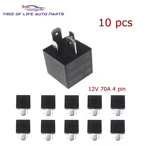 1/2/5/10x 12V 70A 4pin Relay For Ford Focus Fusion Land Rover Discovery Range Rover Sport Jaguar XF 