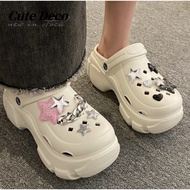 [Cute Decoration] Sweet Cool Star Five-pointed Star Chain Hole Shoes Shoes Flower Hole Shoes Button 