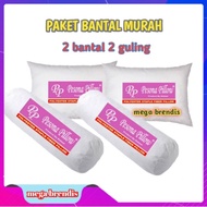Paket 2 bantal 2 guling murah silikon bantal pesona pillow