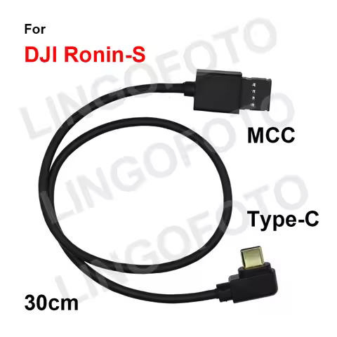 MCC Type C DJI Ronin-S Stabilizer Control Cable 30cm for Canon R5,R6 Nikon Z6,Z7 Panasonic S1,S5 Son