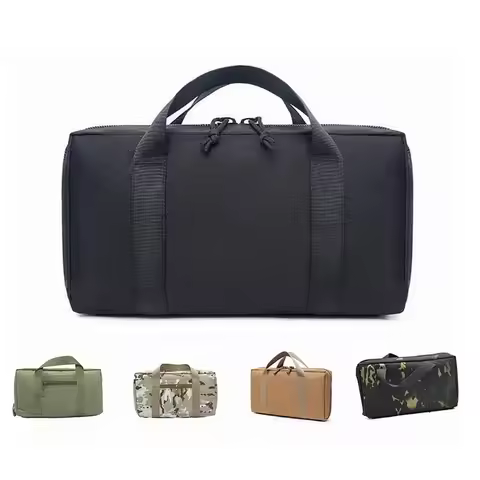 Tactical Pistol Gun Carry Bag Case for Glock 17 Beretta PX4 G2C Shockproof Padded Magazine Pouch Uni