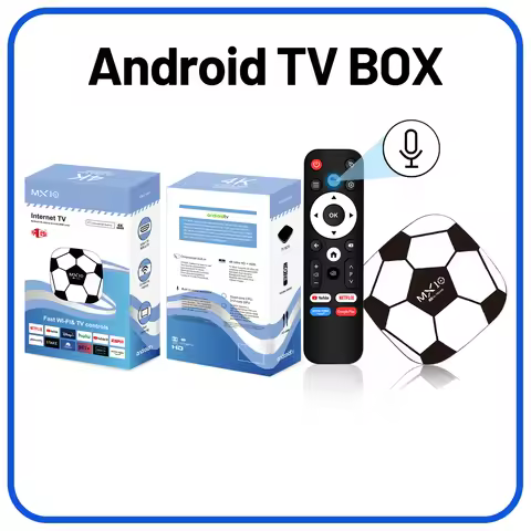 Smart TV Box Android 13 MX10 Z3 4K 2160P Allwinner RK3228A Quad Core 1GB RAM 8GB ROM WiFi6 BT5.4 Str