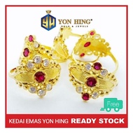 Cincin Design India Pelbagai Saiz 16.5 Emas 916 Yon Hing