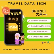 【Leletravel】eSIM Brunei Unlimited Data 文莱 Travel eSIM
