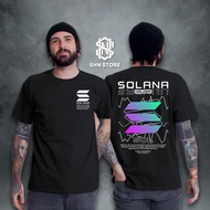 2025 baju kemeja-T crypto solana bitcoin baju kemeja-T dewasa pakaian lelaki Saiz pelbagai tersedia