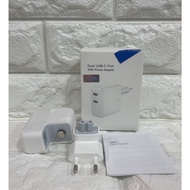 Pure shell 50w Power Adapter Dual Usb-C Port 50w