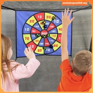[WishshopeehhhMY] Kids Trampoline Dart Board Trampoline Toss Game Toys for Indoor Yard Sports
