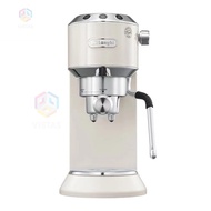 Vistas DeLonghi EC885.CR Semi-automatic Home Coffee Maker,Dedica Arte Espresso Machine,Cream Color