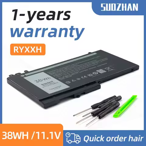 SUOZHAN RYXXH Laptop Battery For Dell Latitude 12 5000 11 3150 3160 3550 E5250 E5450 E5550 Series no