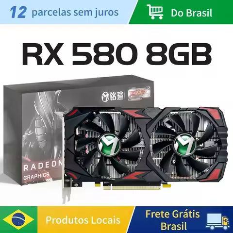 MAXSUN Graphics Cards AMD RX580 2048SP 8G GDDR5 256bit PCIE3.0 X16 Video Gaming Card Desktop Compute
