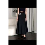 Haruka Skirt-Korean Loose Maxi-Women's Anti-Wrinkle Scuba-Audy Skirt Standard Jumbo Skirt Women