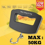 50kg/10g Electronic Digital Luggage Scale Portable Weighing Travel Suitcase / Penimbang Bagasi