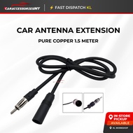 Pure Copper Car FM Radio Antenna 1.5M Antenna Extension Cable arial kereta kaber