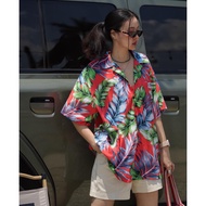 With GRND Hawaiian Shirt Comfortable Cotton Fabric There Are 2 Sizes.