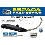 [ Rs150 / RS 150  ] ESPADA E6 standard cutting exhaust ekzos pipe [ 32mm / 35mm ]