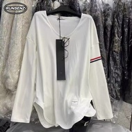 M-4XL Fat MM White Oversize Blouse Women Plus Size Long Sleeve Cotton Tshirt