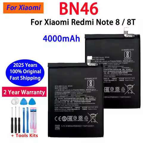 100% Original Replacement Battery BN46 4000mAh For Xiaomi Redmi Note8 Note 8T 8 Redmi 7 Redmi7 Genui