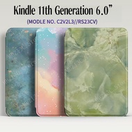 For Kindle 11th Generation 6.0”  NO. C2V2L3//RS23CV Painted Leather Stand Cover Kobo Clara Colour 6"