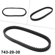 743mm Rubber Motorcycle CVT Drive Belt 743-20-30 For 125cc