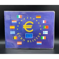 L1408 :  EURO 💶 COINS （with folder ）  1 Euro cent , 2 Euro cent , 5 Euro cent 1 Euro , 2 Euro , 10 E