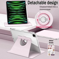 IPad Case Detachable Acrylic 720 Rotation Air5 Air4 10.9 magnetic 720 rotation iPad case For Mini6 8