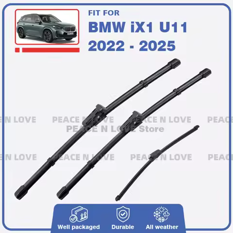 Front Rear Wiper Blades For BMW iX1 U11 2022 2023 2024 2025 3PC Windshield Windscreen Window Washer 