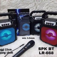 GG - SPEAKER BLUETOOTH WIRELESS PORTABLE BT LR 668 + MIC / speaker
