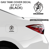Gas Tank Cover Decal Car Sticker - Tazmanian Devil Taz Unleaded Black