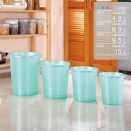 Keyway Pearlescent Flower Language Trash Can 4.8L~15L Y717 Y727 Y737 Y747 Paper Forest Storage Bin U