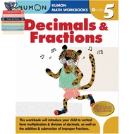 WOW WOW Decimals & Fractions Grade 5 (Kumon Math Workbooks) (Workbook) English book ใหม่ส่งด่วน