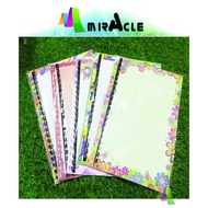 A4 Binding Set / Buku Folio / Buku Scrap / Binding Paper With Plastic Comb (Fancy Card Paper Cover)