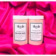 BATH SEA SALT AND FOOT SOAK LEMONGRASS CITRUS by SKRAB BATH