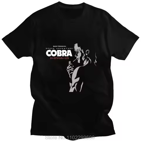 Anime Space Adventure Cobra 2022 Fashion Hot Sale Classic Print Summer Short-sleeved Thin Cotton Loo