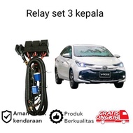 H4 LED Headlight Relay Set for Toyota vios gen3 koko