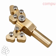 COMPU Fret Press Tool, Brass Color Brass Guitar Presser, Premium Fret Repair Tool For Fret Leveling