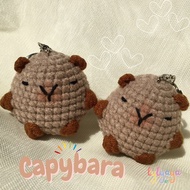 GANTUNGAN By_lyaya Capybara Keychain | Capybara Keychain | Crochet keychain amigurumi Capybara handm