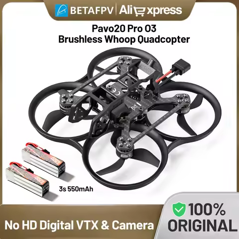 BETAFPV Whoop FPV Drone Pavo20 Pro O3 PNP Brushless Quadcopter ELRS2.4/TBS RX 1104 7200KV Motors wit