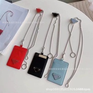 Halter Neck Large Crossbody Work Badge Card Holder Luxury European and American Style ins Metal Chai