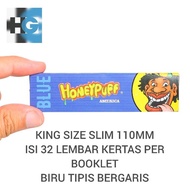 Kertas Honeypuff Blue King Size Slim 110MM