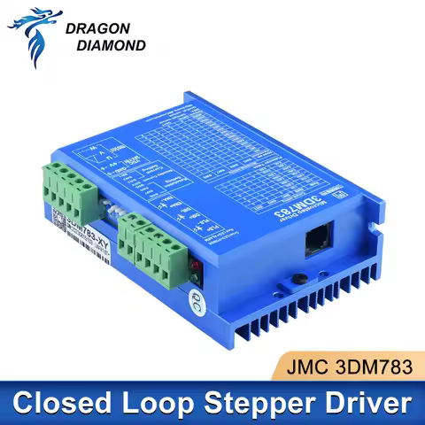 1pc JMC 3 phase Digital Stepping Hybrid Driver 3DM783 1.89-8.26A With 57mm 86mm Motor DC36V-70V