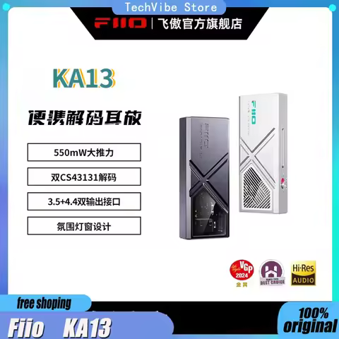 FiiO KA13 Mini Headphone Amplifier Desktop USB DAC AMP Headphone Power Amplifier Portable 550mW High